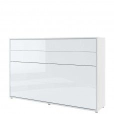 Sienas gulta 120 BED CONCEPT BC-05, balts glancēts
